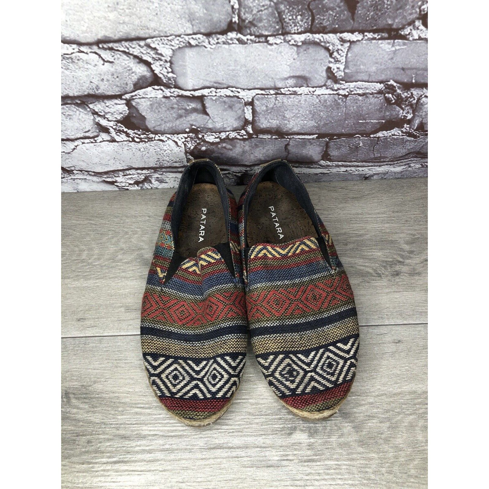 Other PATARA Chiang Mai Seeker MultiColor Fabric Slip On Loafers S Size US 8 / EU 41 - 24 Thumbnail