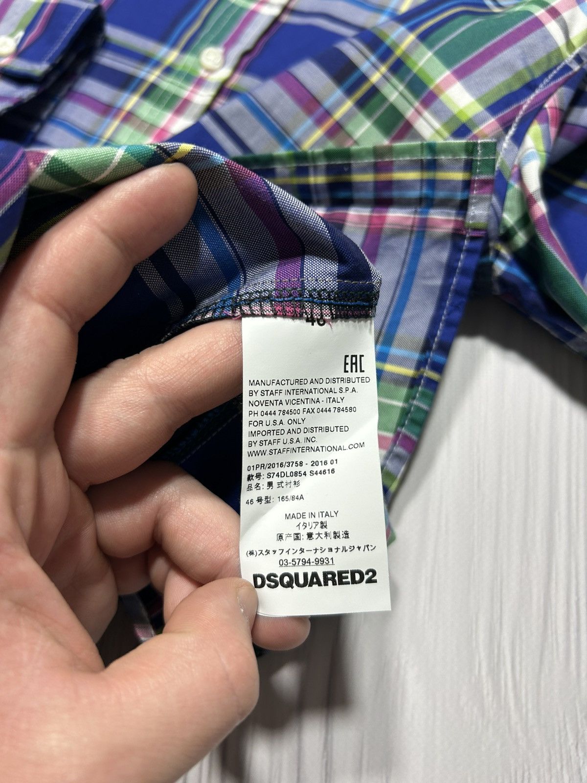 Dsquared2 Beautiful Dsquared 2 Multicolour Checks Shirt Size 46 Size US S / EU 44-46 / 1 - 10 Thumbnail