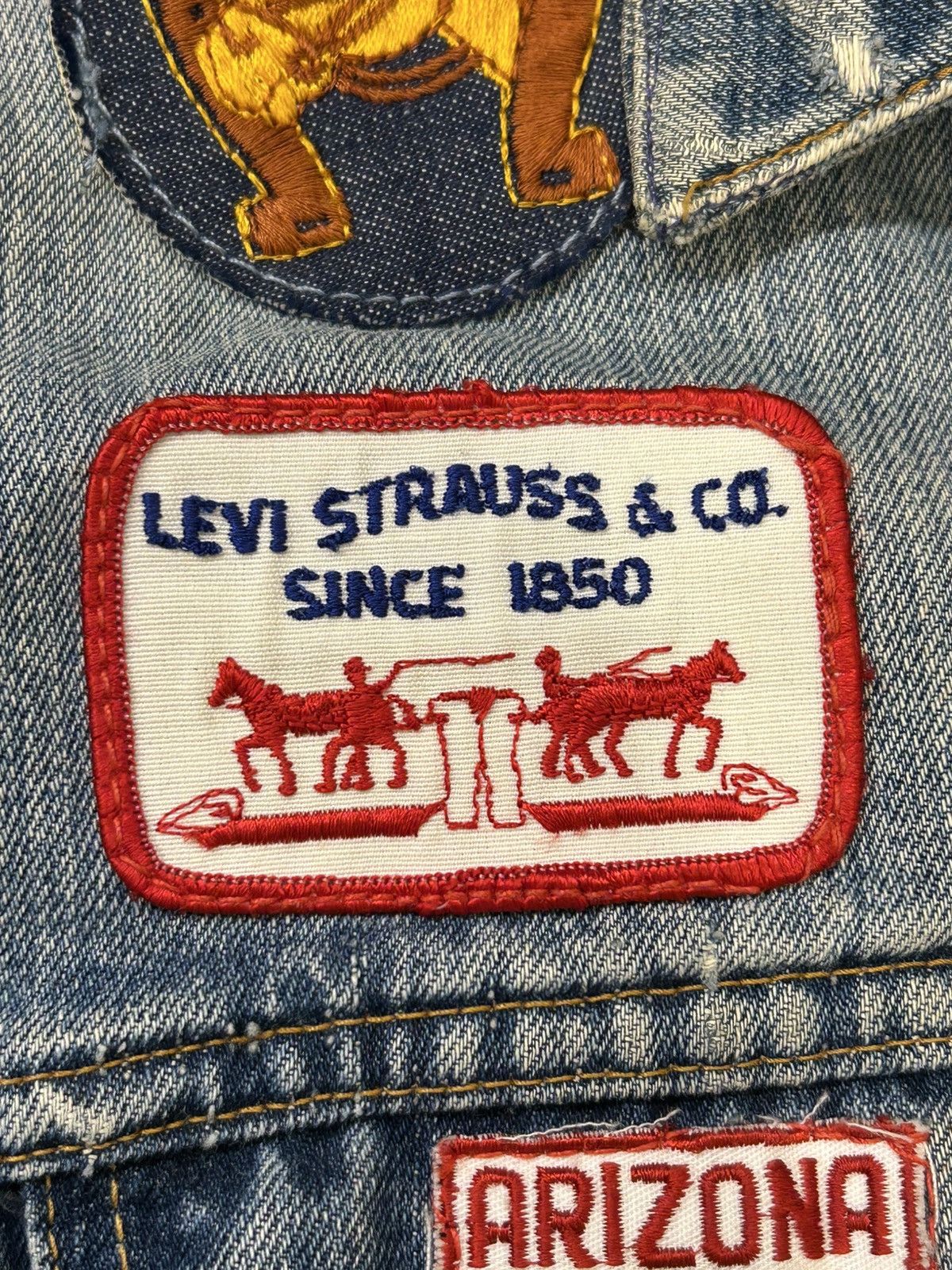 Levi's Vintage Clothing Vintage Levis Patch Denim Jacket Size US S / EU 44-46 / 1 - 9 Thumbnail