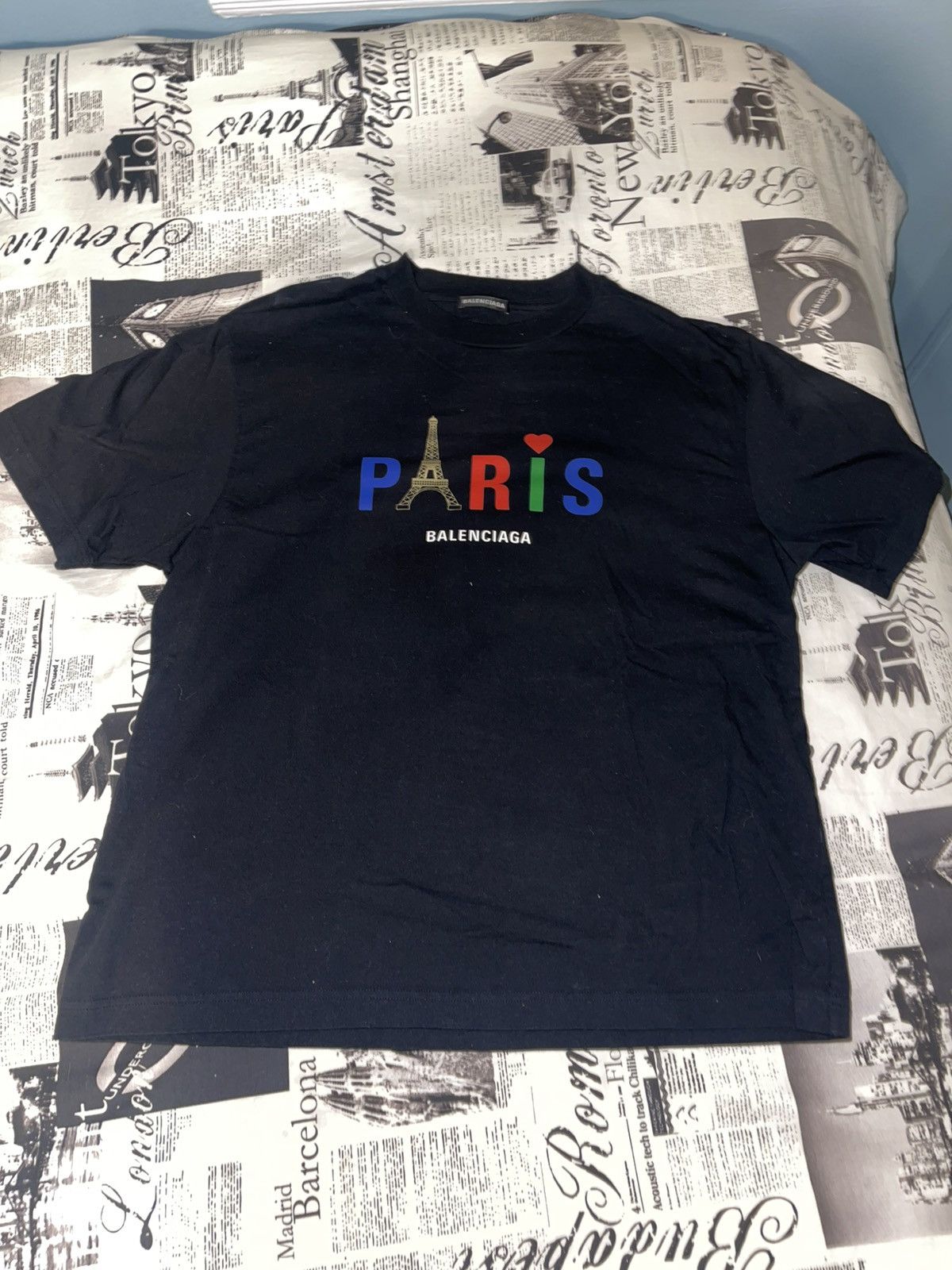 Balenciaga Balenciaga Paris T-Shirt Size US M / EU 48-50 / 2 - 1 Thumbnail