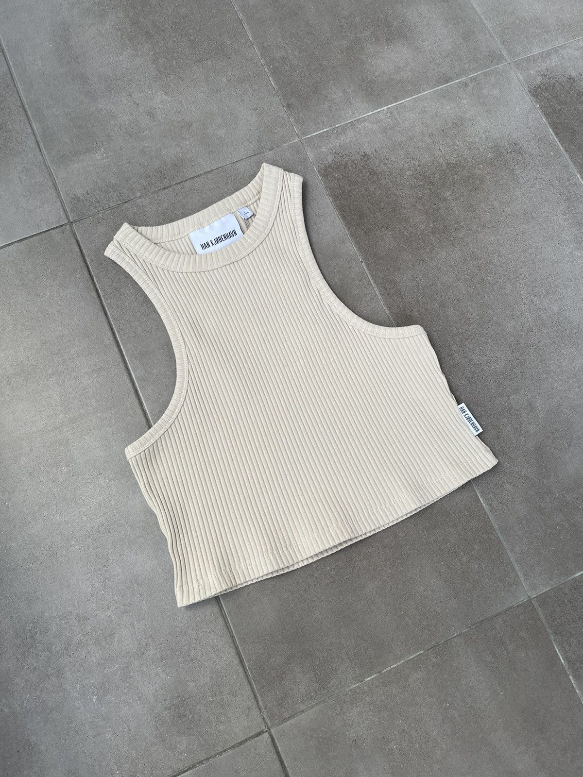 Han Kjobenhavn !DS! SS23 Han Kjobenhavn Cropped Racer Beige Top Size M / US 6-8 / IT 42-44 - 5 Thumbnail