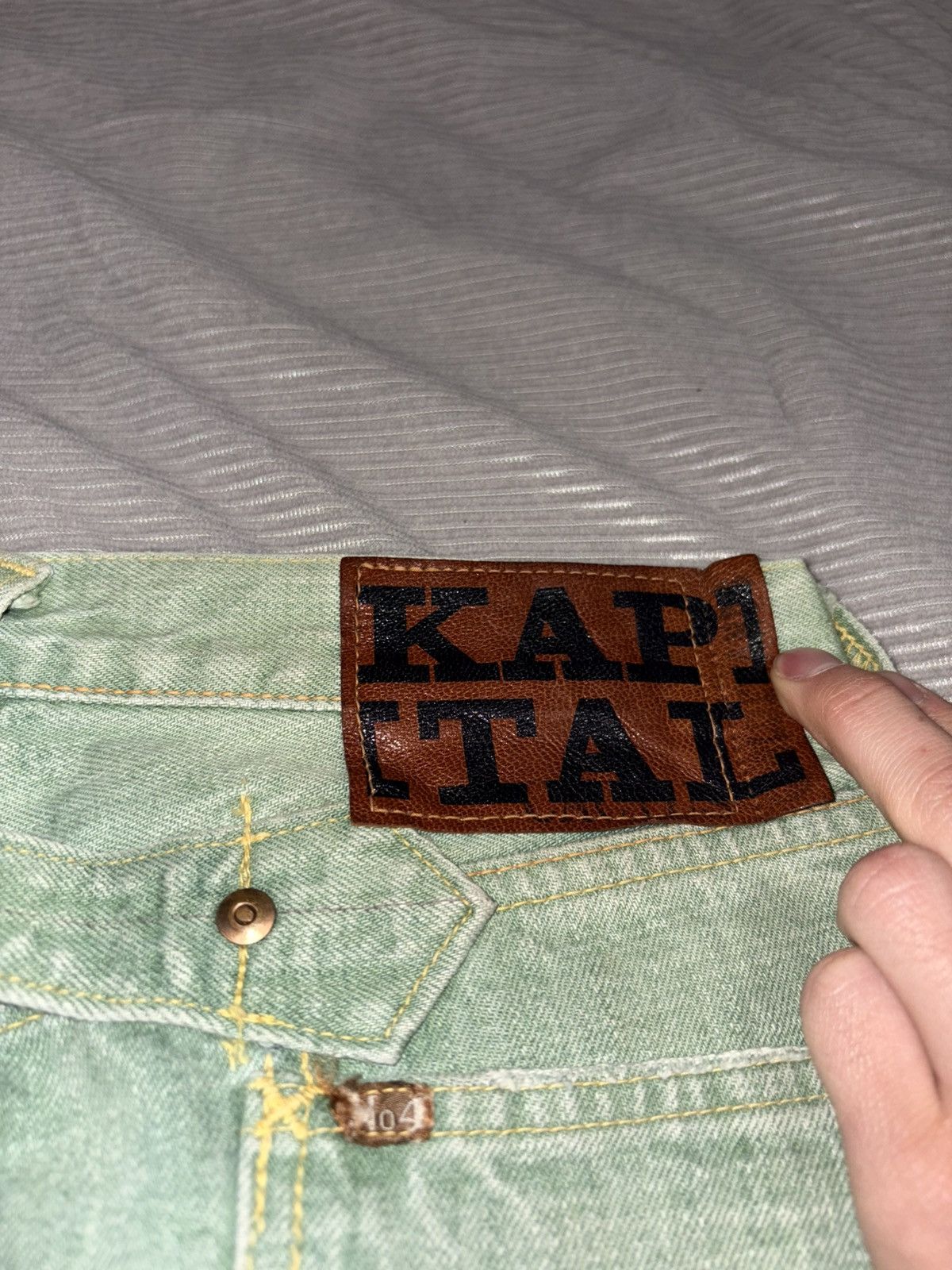 Kapital Kapital Selvedge Bootcut Flare Buckle Back Bellbo Th Archive Size US 29 - 7 Thumbnail