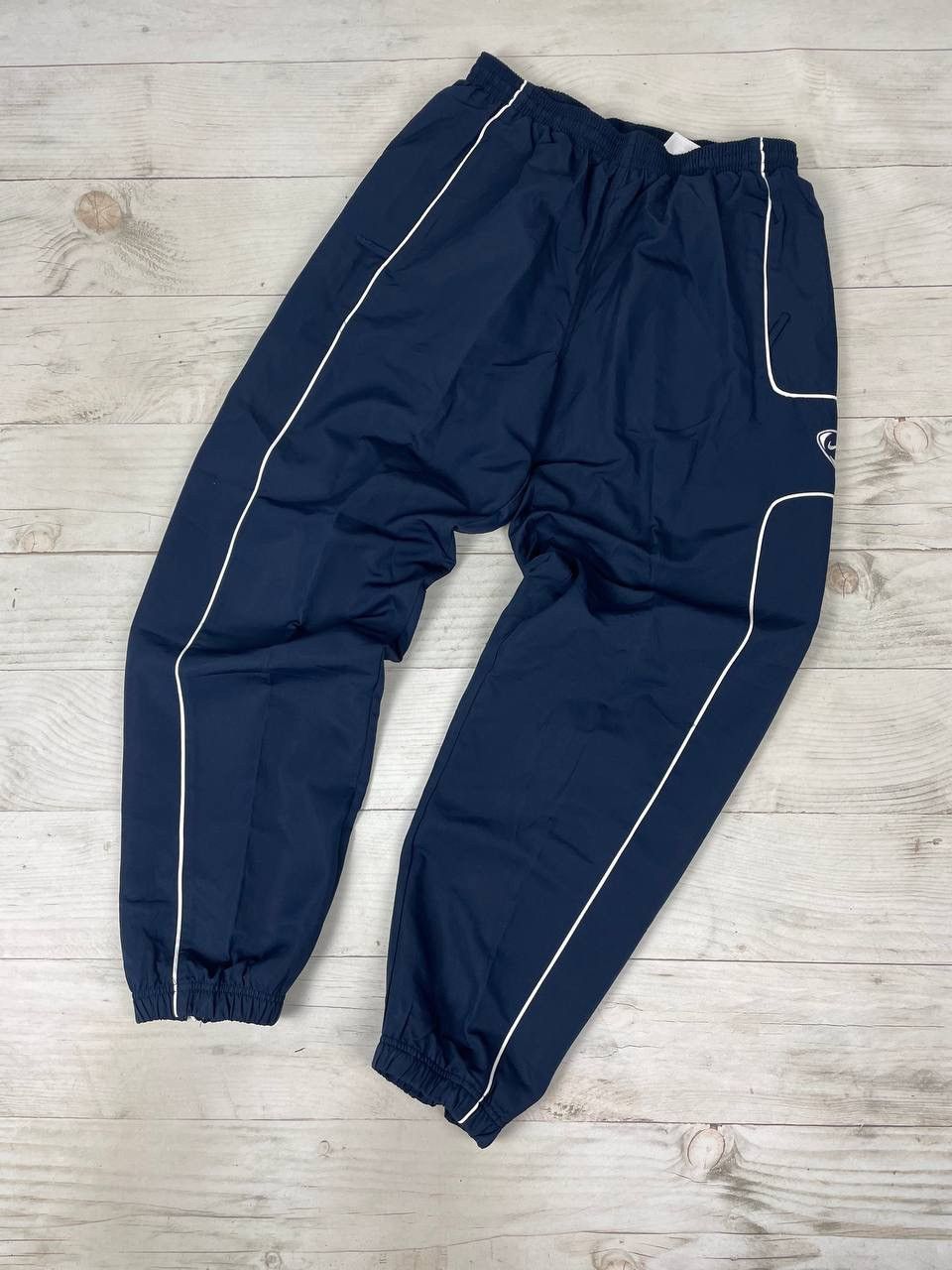 Nike Vintage Nike Tracl Pants 00s Swoosh Striped Drill Size US 36 / EU 52 - 2 Thumbnail