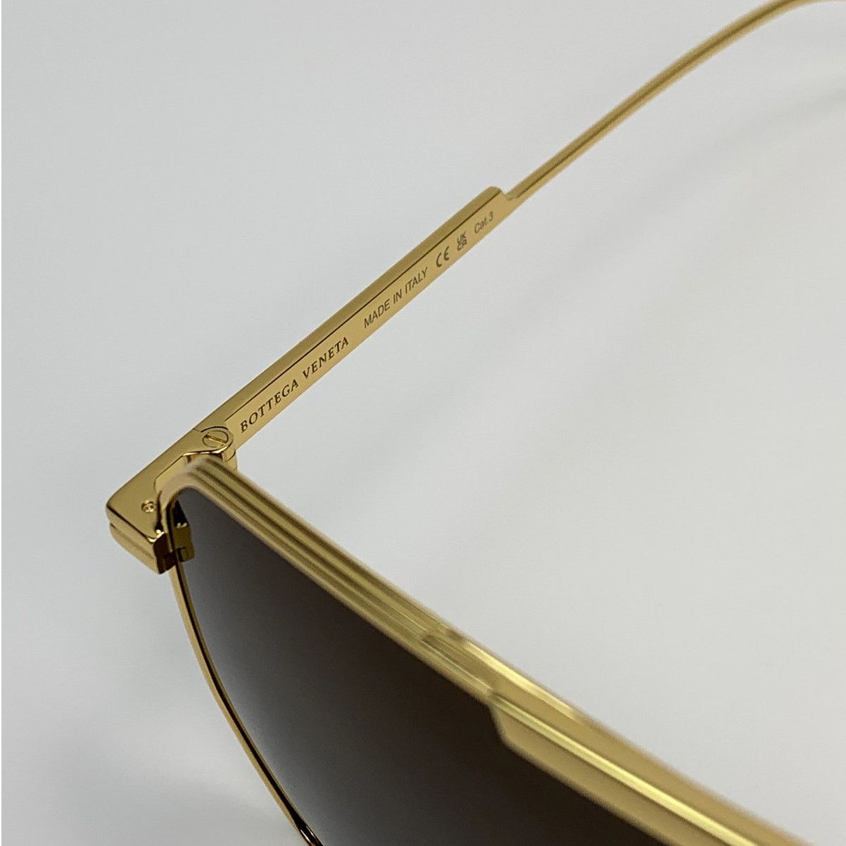 Bottega Veneta NEW Bottega Veneta Sunglasses BV1012S 003 Gold Brown Unisex Size ONE SIZE - 7 Thumbnail