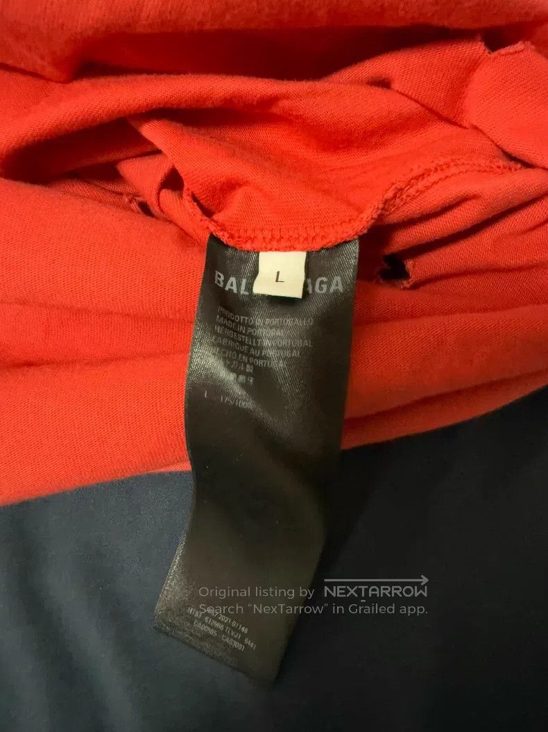 Balenciaga Balenciaga Washed Red Distressed T Size US L / EU 52-54 / 3 - 4 Thumbnail