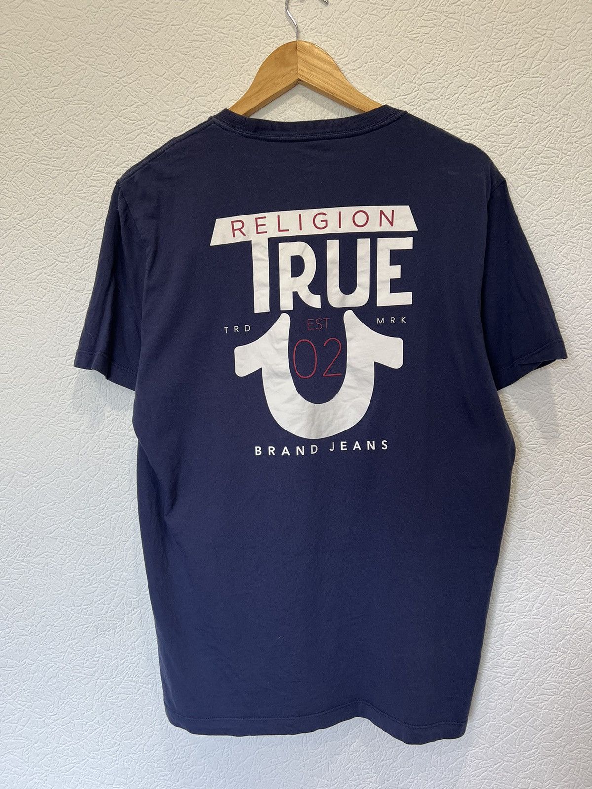 True Religion Vintage True Religion Blue Tee T Shirt Size US L / EU 52-54 / 3 - 1 Thumbnail