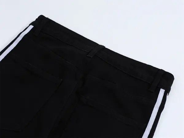 VIBE Street trend color block casual side stripe straight jeans Size US 32 / EU 48 - 4 Thumbnail