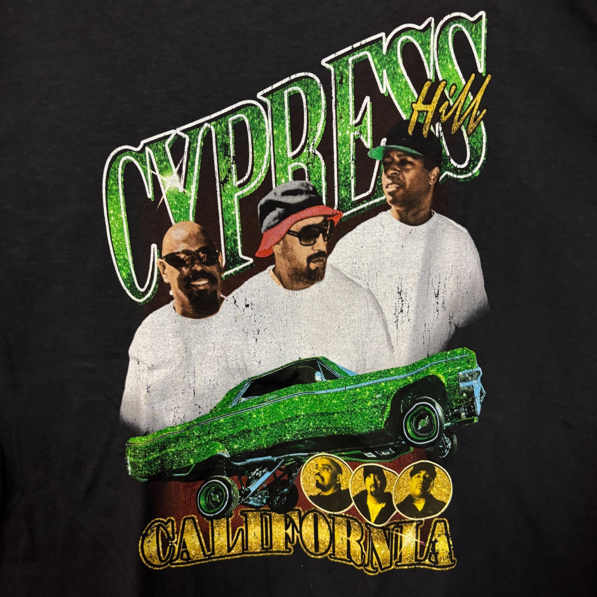 Rap Tees Cypress Hill Emerald Low Rider California Rap Trio Tee Large Size US L / EU 52-54 / 3 - 2 Thumbnail