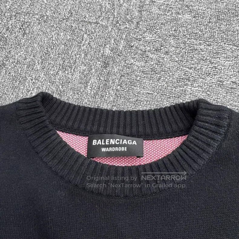 Balenciaga Balenciaga Coke Flower Knit Top Size US M / EU 48-50 / 2 - 3 Thumbnail