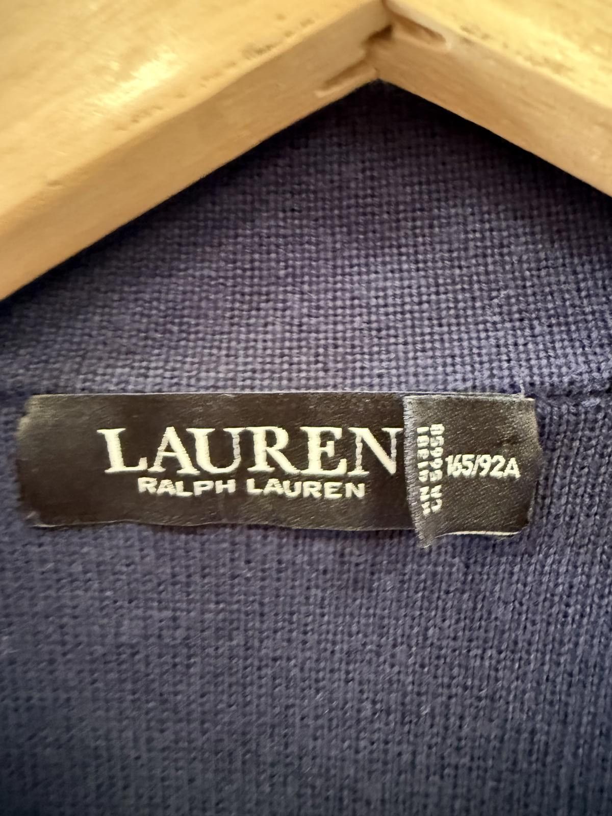 Lauren Ralph Lauren Lauren Ralph Lauren Navy Blue Women's Blazer with White Pips Size XL / US 12-14 / IT 48-50 - 2 Thumbnail