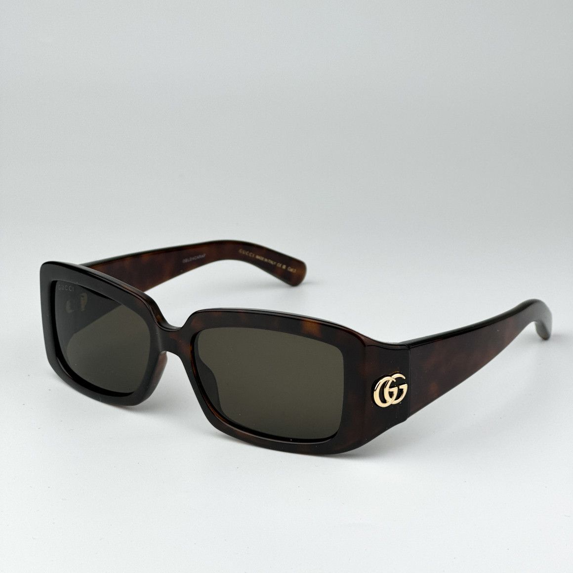 Gucci NEW Gucci GG1403S 002 Brown Unisex Rectangle Sunglasses Size ONE SIZE - 1 Thumbnail