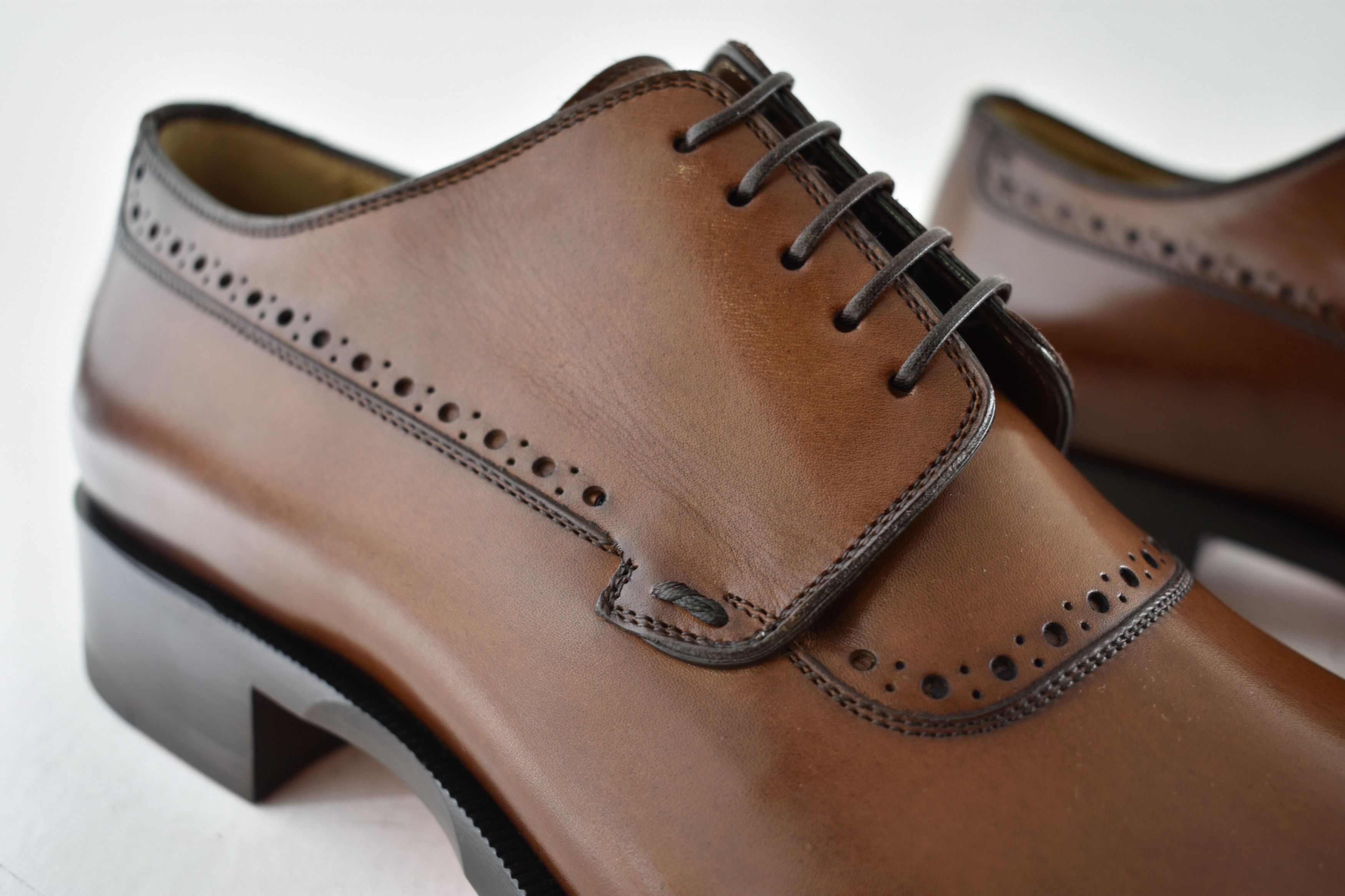 Christian Louboutin Sartoby Flat Brown Leather Dress Oxford Derby Loafer 45 12 Size US 12 / EU 45 - 7 Thumbnail