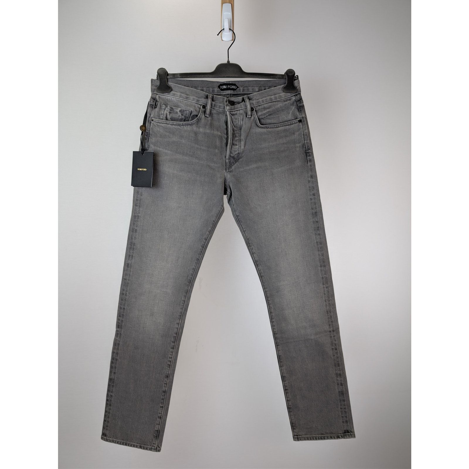 Tom Ford o1rshd1 Straight-Fit Denim Jeans in Grey Size US 33 - 1 Thumbnail