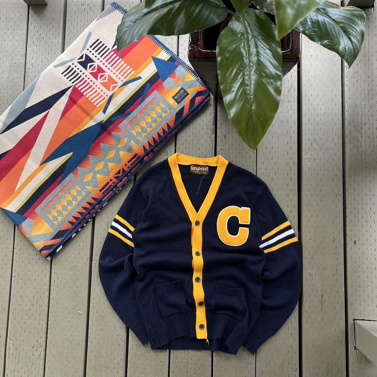 Vintage Vintage Champion Letterman Varsity Cardigan Sweater size M Size US M / EU 48-50 / 2 - 2 Thumbnail