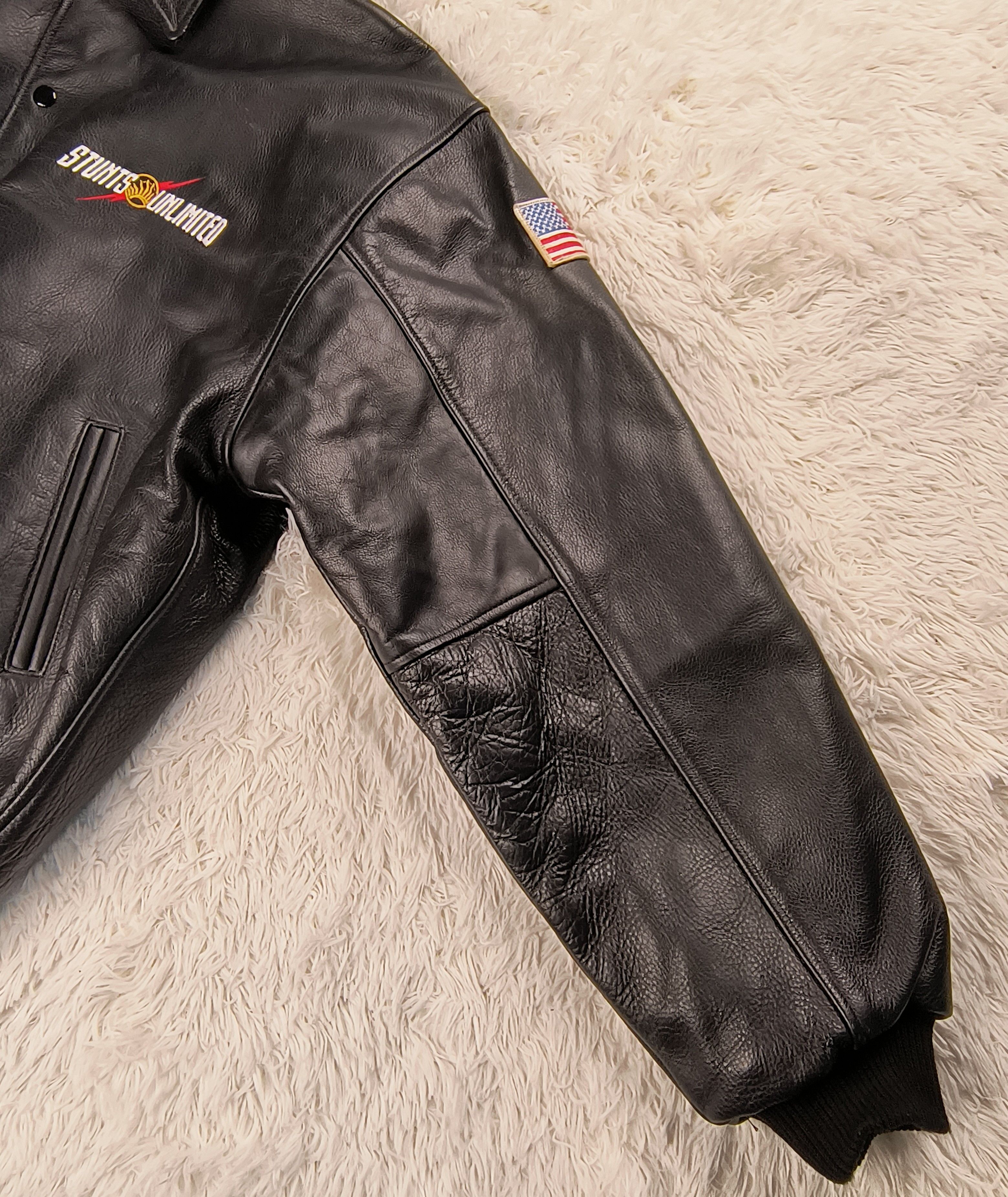 Vintage The winning team stunts unlimited Michael Bay Leather jacket Size US XL / EU 56 / 4 - 4 Thumbnail