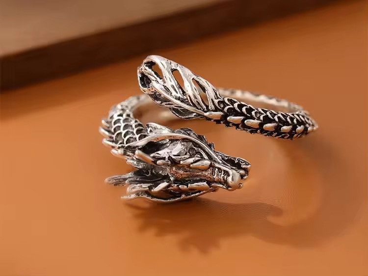 Jewelry Dragon Adjustable Ring Size ONE SIZE - 3 Thumbnail