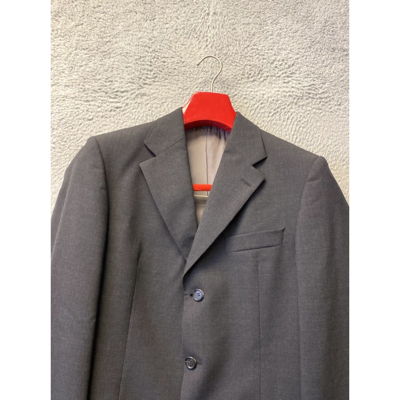 Hugo Boss HUGO BOSS Dark Gray Slim Fit Wool 2-Piece Suit 38R Jacket 32x32 Pants Designer Mens Formal Wedding Business Size 38R - 3 Thumbnail