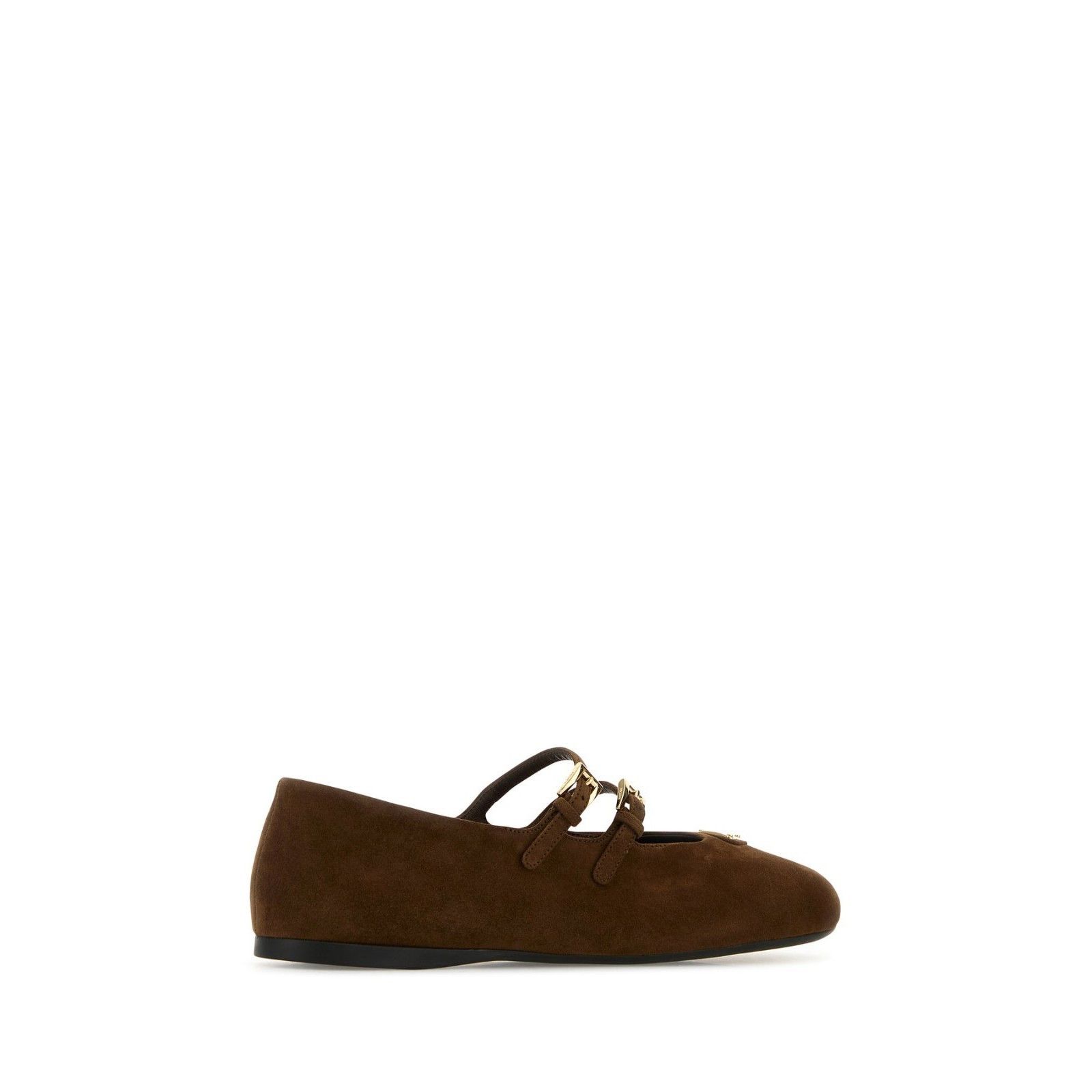 Prada PRADA $1070 Cocoa Brown Suede Ballerinas New & Authentic (Wo Size US 6 / IT 36 - 3 Thumbnail