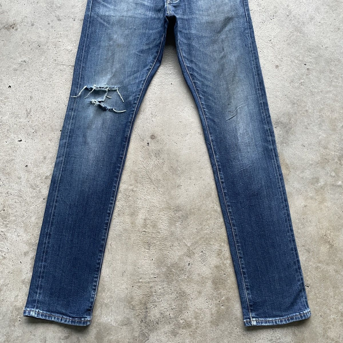 Japanese Brand Vintage Selvedge Japanese Distressed Faded Jeans Denim Pants Size US 33 - 4 Thumbnail