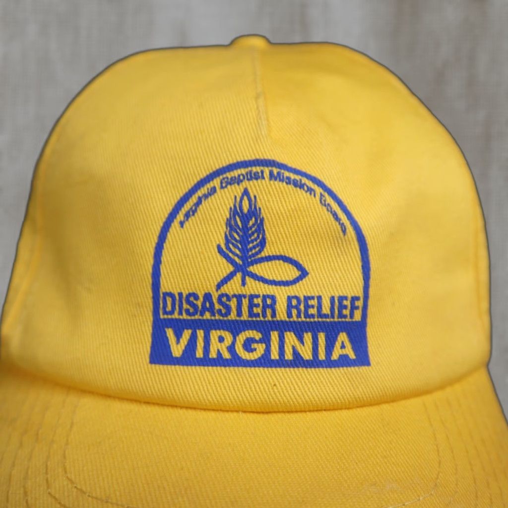 Vintage Disaster Relief SBC of Virginia Hat Trucker Yellow Snapback Cap Mens One Size Polyester Hat Size ONE SIZE - 1 Thumbnail