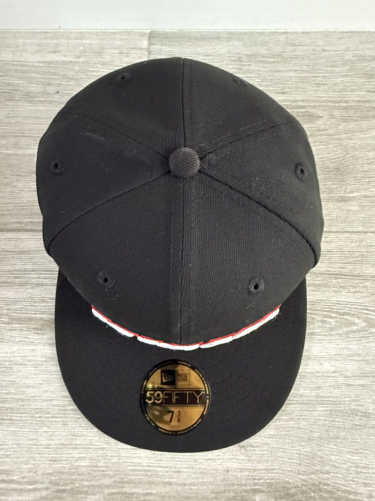 NBA × New Era Miami Heat New Era 3x Champions Black Grey Fitted Sz 7 3/8 Size ONE SIZE - 6 Thumbnail