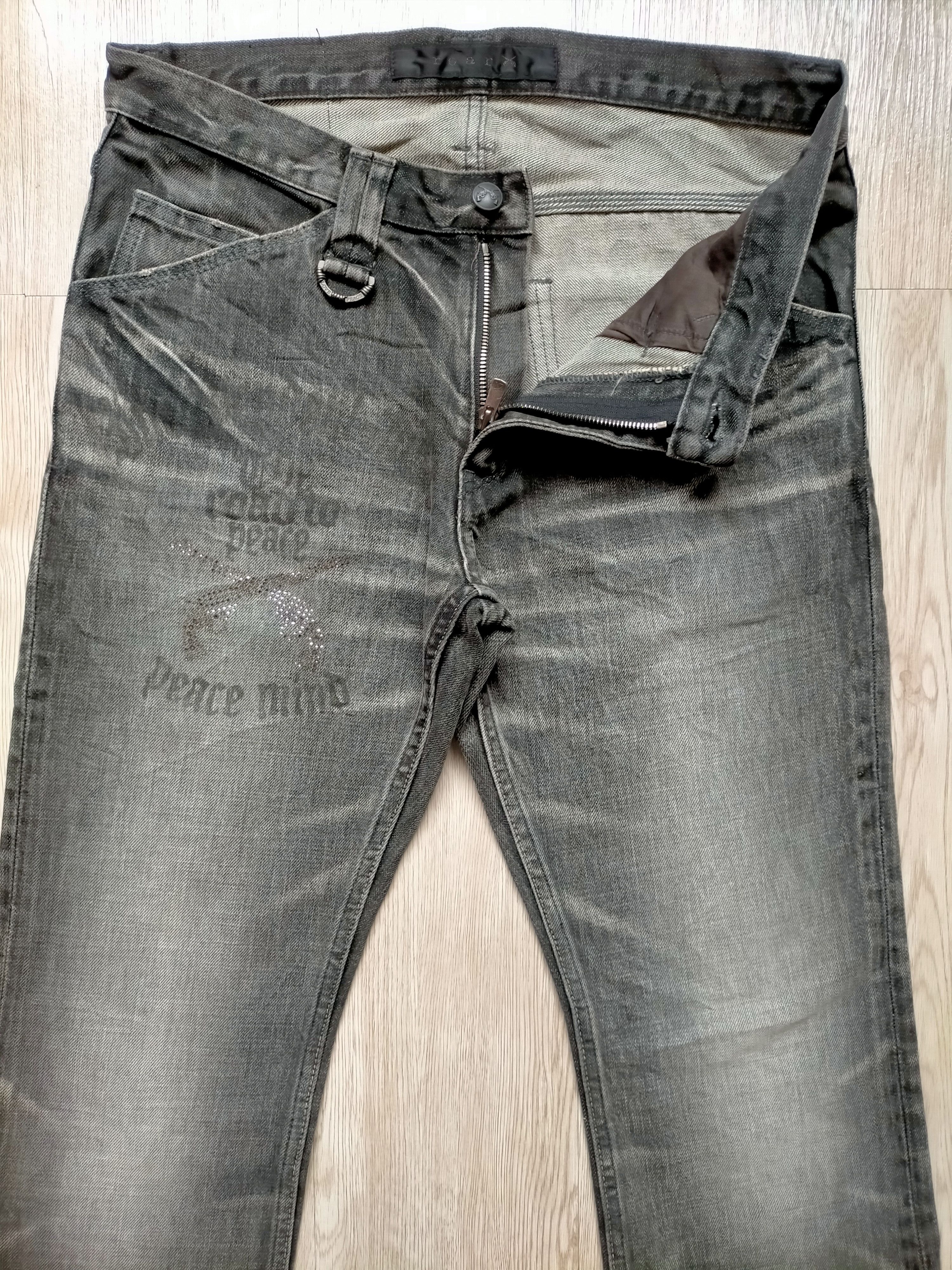 If Six Was Nine Roar Guns Made in Japan Punk style Black Denim Size US 31 - 6 Thumbnail