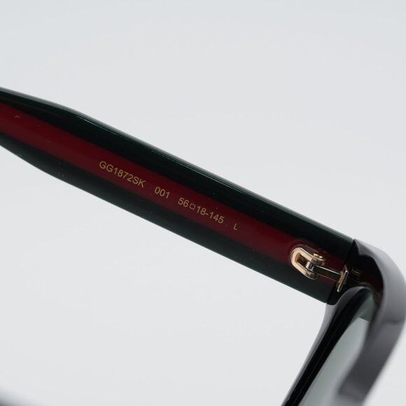 Gucci Gucci GG1872SK 001 Sunglasses Black Square Frame, Grey Size ONE SIZE - 6 Thumbnail