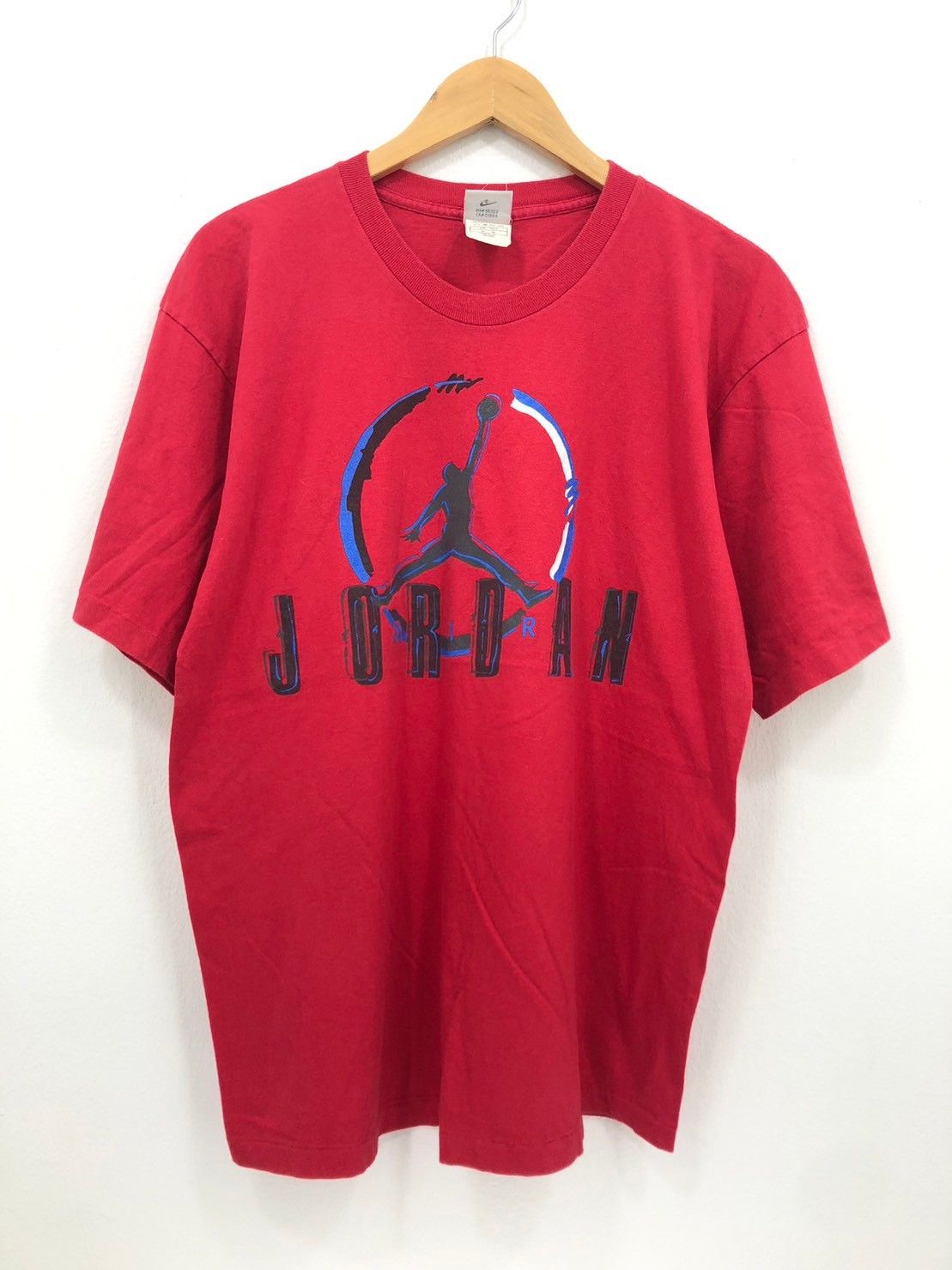 Jordan Brand × Nike × Vintage Vintage 90's Nike Jordan shirt Gray Tag label wts01 Size US M / EU 48-50 / 2 - 2 Thumbnail