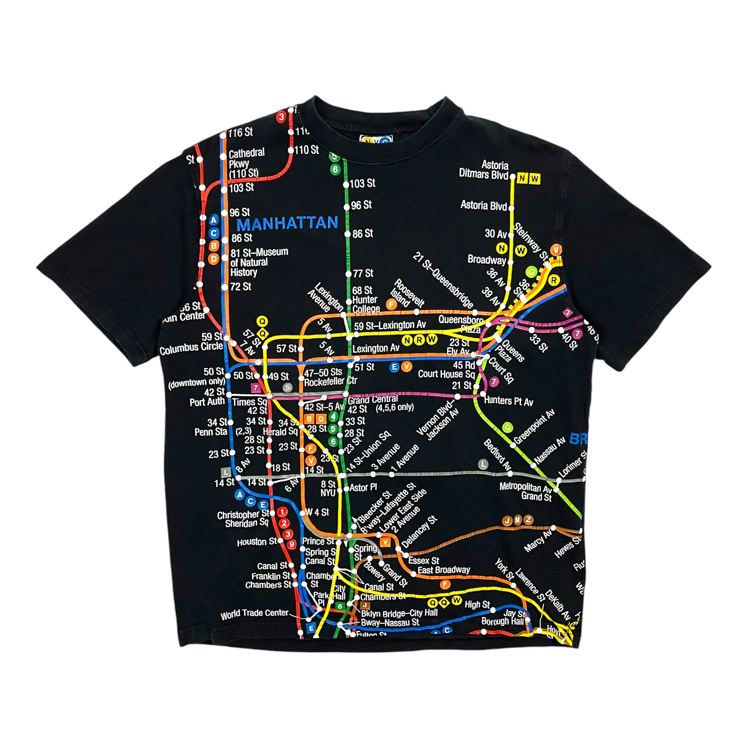Vintage NYC Subway Line Map Souvenir Tee - Size M Size US M / EU 48-50 / 2 - 1 Thumbnail