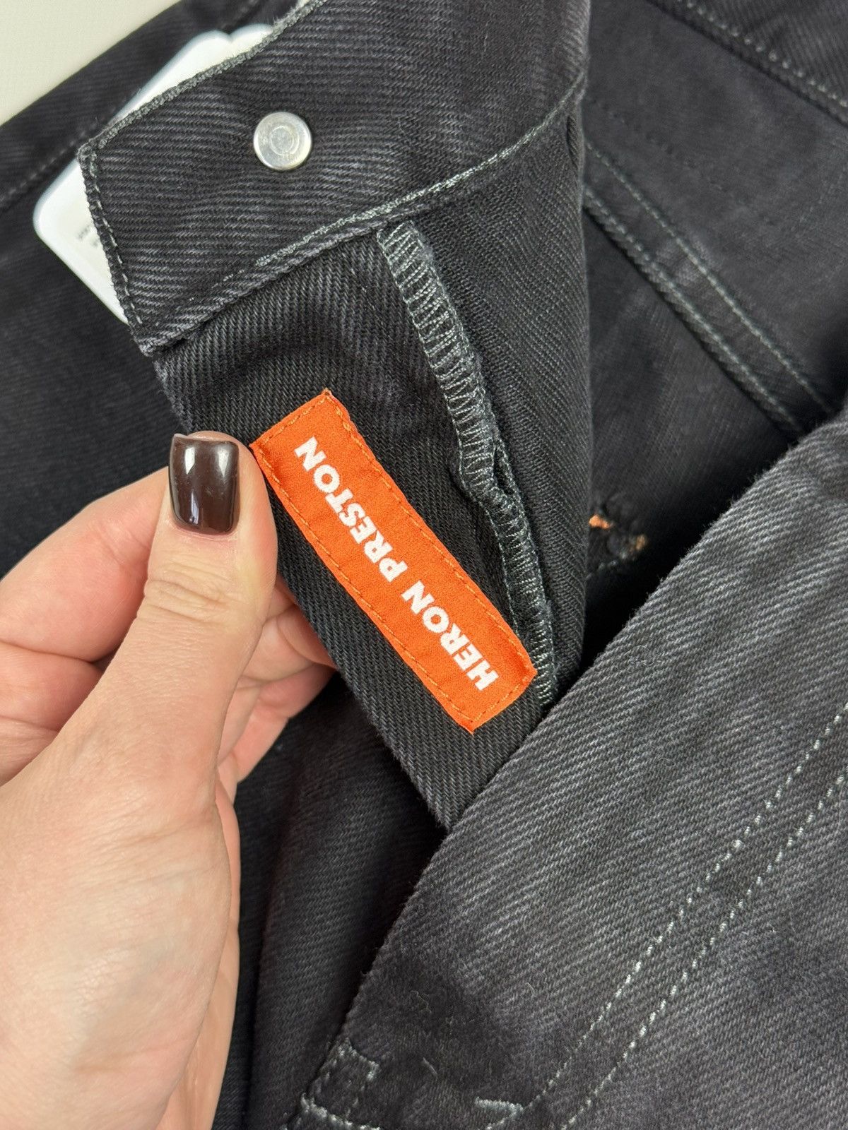 Heron Preston BNWT! Heron Preston Black Wash Denim 5 Pocket Jeans Pants Size 25" / US 0 / IT 36 - 16 Thumbnail