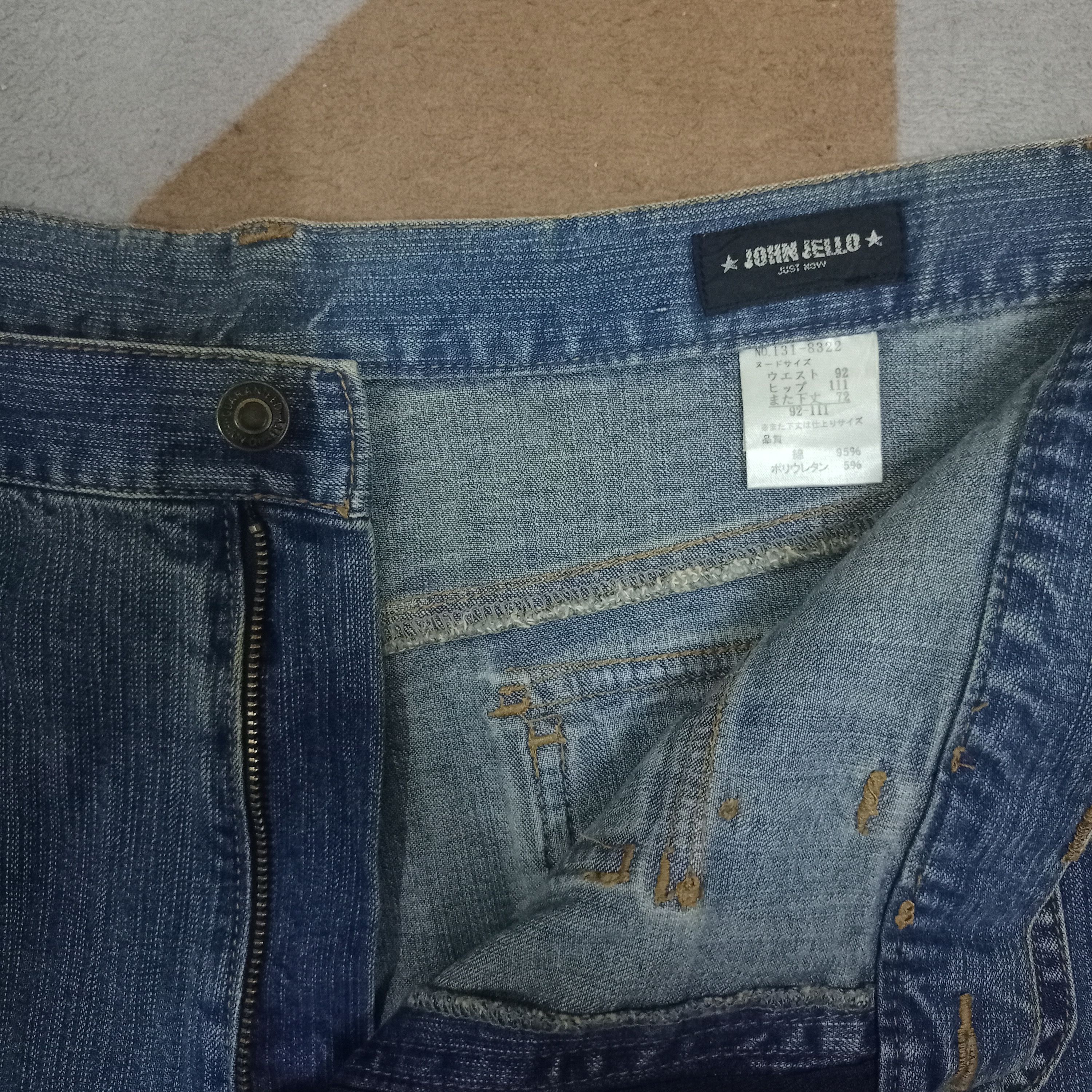 Japanese Brand Vintage Japanese Brand Bush Pants Style Flare Denim Size US 37 - 3 Thumbnail
