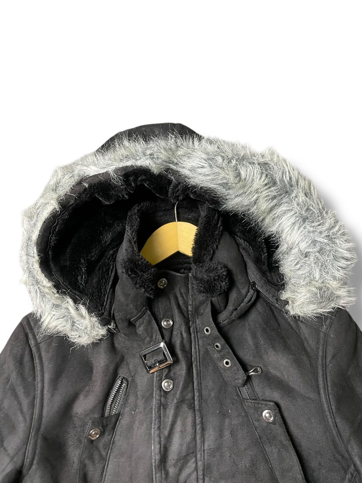 If Six Was Nine × Japanese Brand × Le Grande Bleu (L.G.B.) Roushatte Shell Leather Suede Fur Hooded Jacket(60) Size US M / EU 48-50 / 2 - 7 Thumbnail