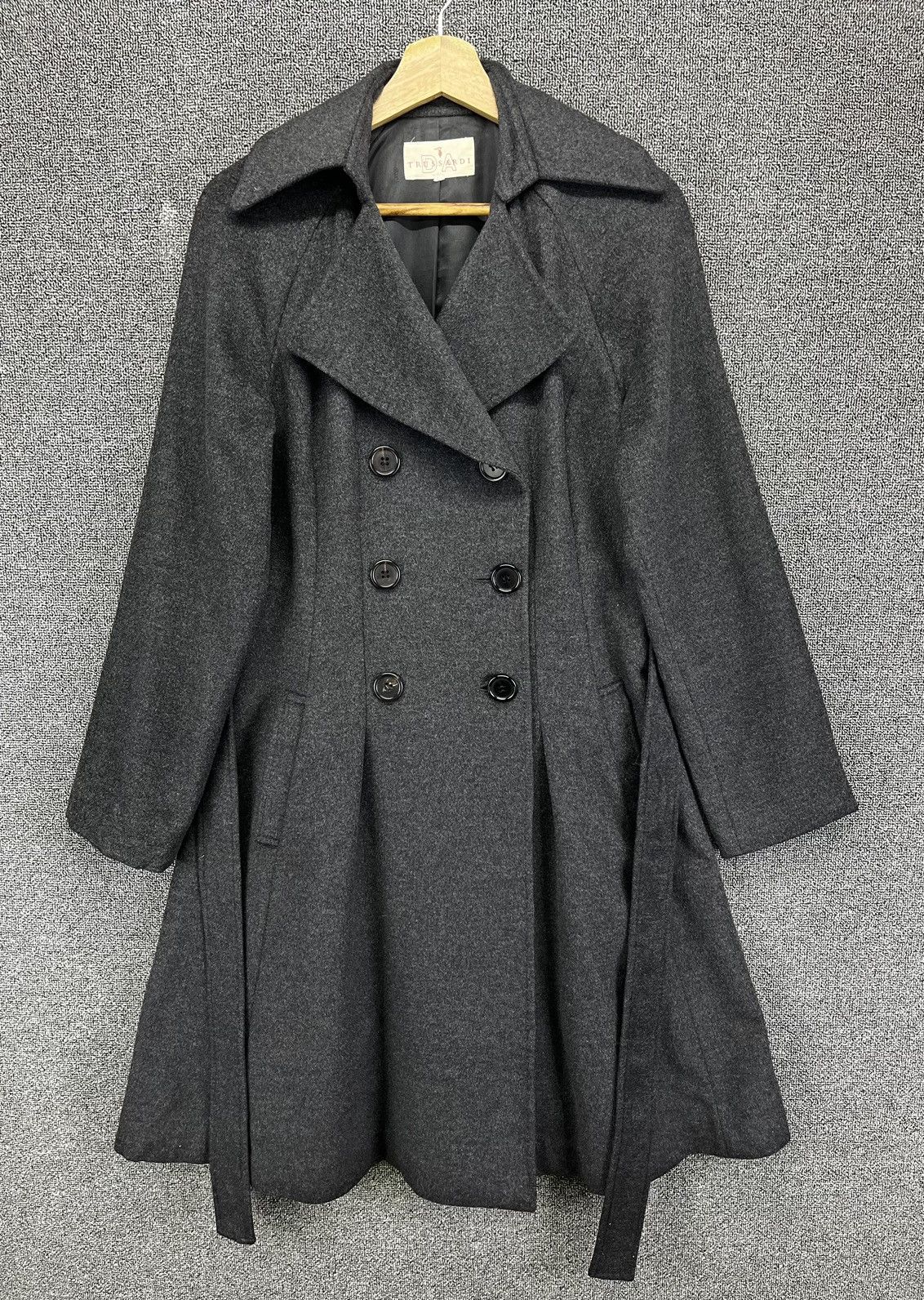 Trussardi Rare Wool Luxury Long Jacket