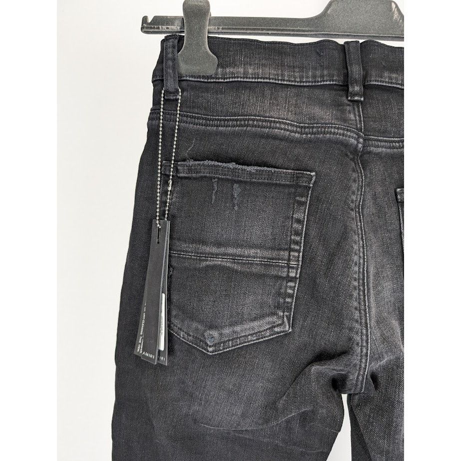 Amiri o1rshd1 Leather Camo MX1 Jean in Aged Black Size US 30 / EU 46 - 17 Thumbnail
