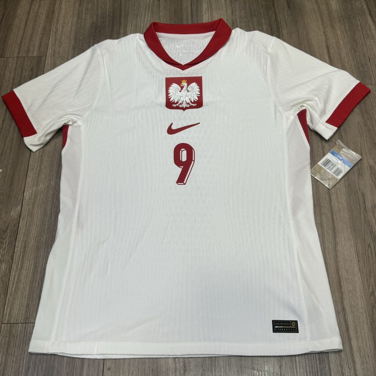 Nike Poland 24/25 player issue home shirt #9 Lewandowski (bnwt) Size US M / EU 48-50 / 2 - 1 Thumbnail