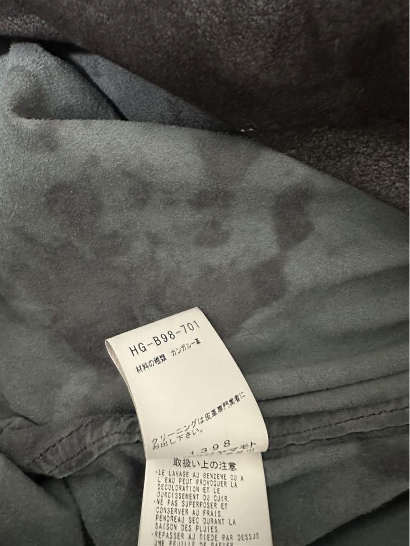 Yohji Yamamoto POUR HOMME BACKLASH collab 22ss kangaroo leather shirts Size US M / EU 48-50 / 2 - 5 Thumbnail