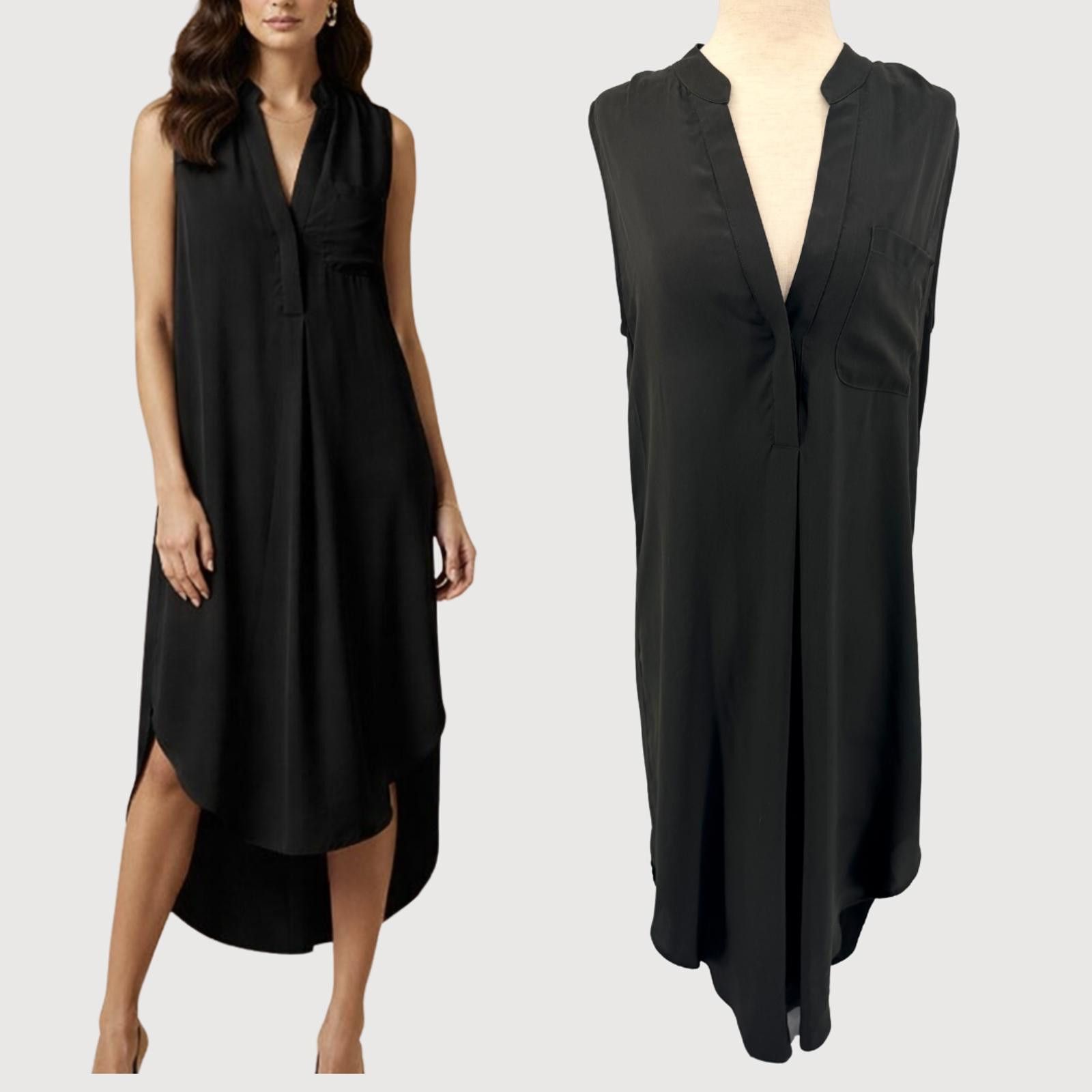 Other Otte NY Ellen Silk Sleeveless Shirt Dress Black S Size S / US 4 / IT 40 - 1 Thumbnail