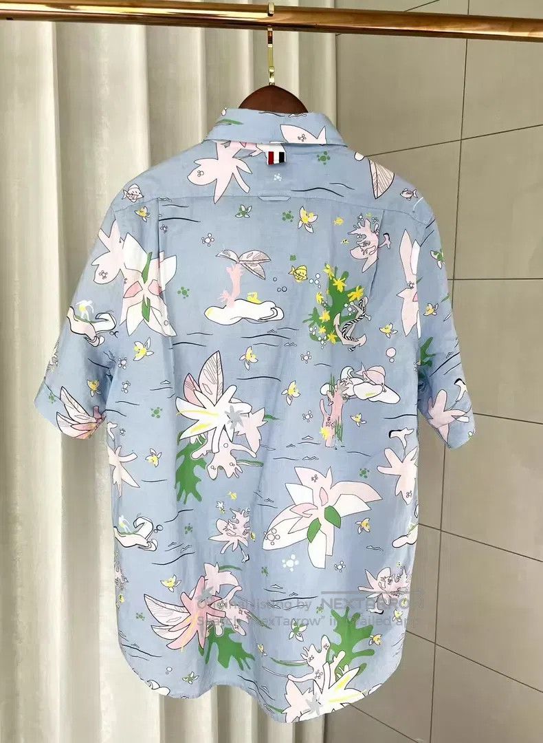 Thom Browne Thom Browne Short-sleeve shirt Size US L / EU 52-54 / 3 - 2 Thumbnail
