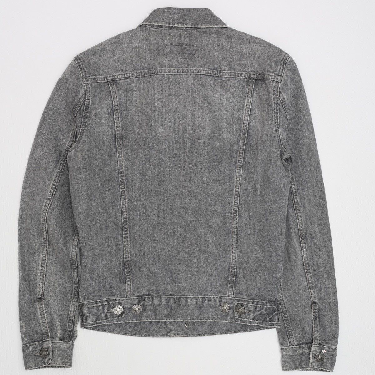 Allsaints Allsaints Keswick Denim Jacket Gray Distressed Style Size US S / EU 44-46 / 1 - 9 Thumbnail