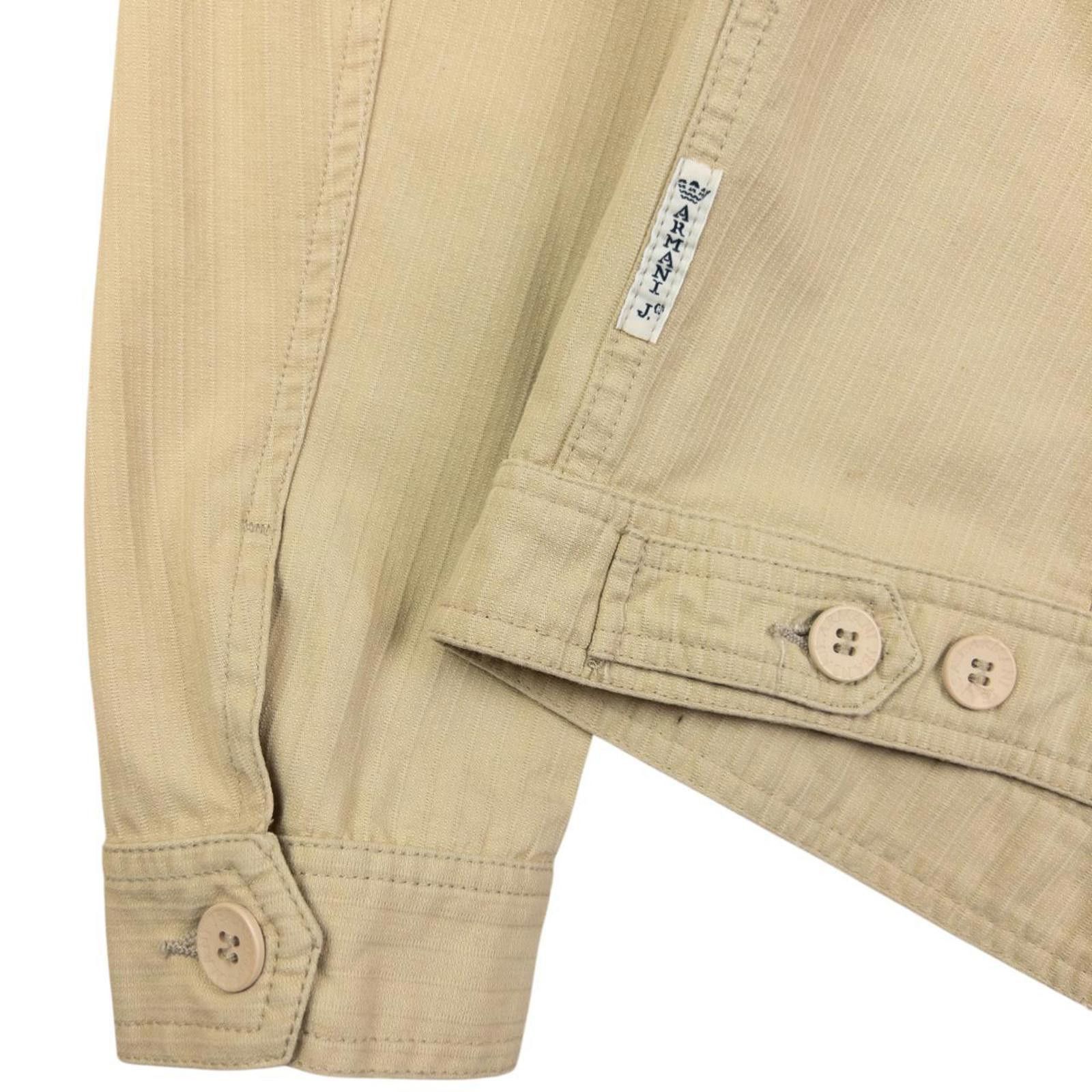 Designer Vintage Armani Jeans Cropped Button Up Jacket Womens Size S Size ONE SIZE - 5 Thumbnail