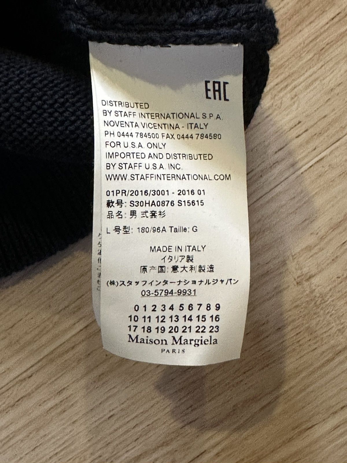 Maison Margiela Maison Margiela SS16 Chunky Knit Sweater — Navy Size US L / EU 52-54 / 3 - 7 Thumbnail