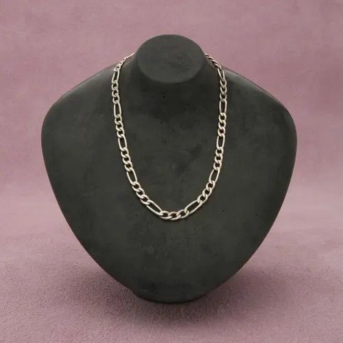 Sterling Silver sterling silver mens italy 3mm figaro chain necklace 20in Size ONE SIZE - 7 Thumbnail