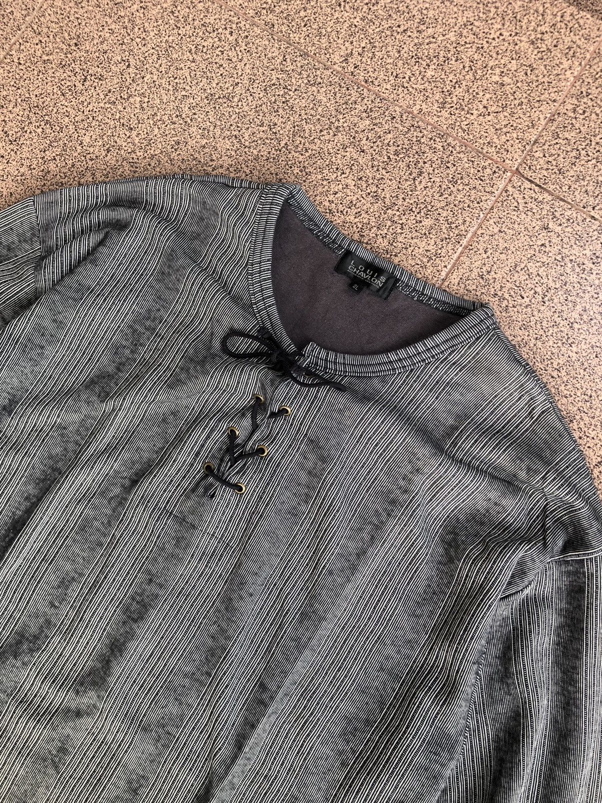 Japanese Brand 2000s Lace Up Double Layer Louis Chavlon vkei style Size US L / EU 52-54 / 3 - 2 Thumbnail