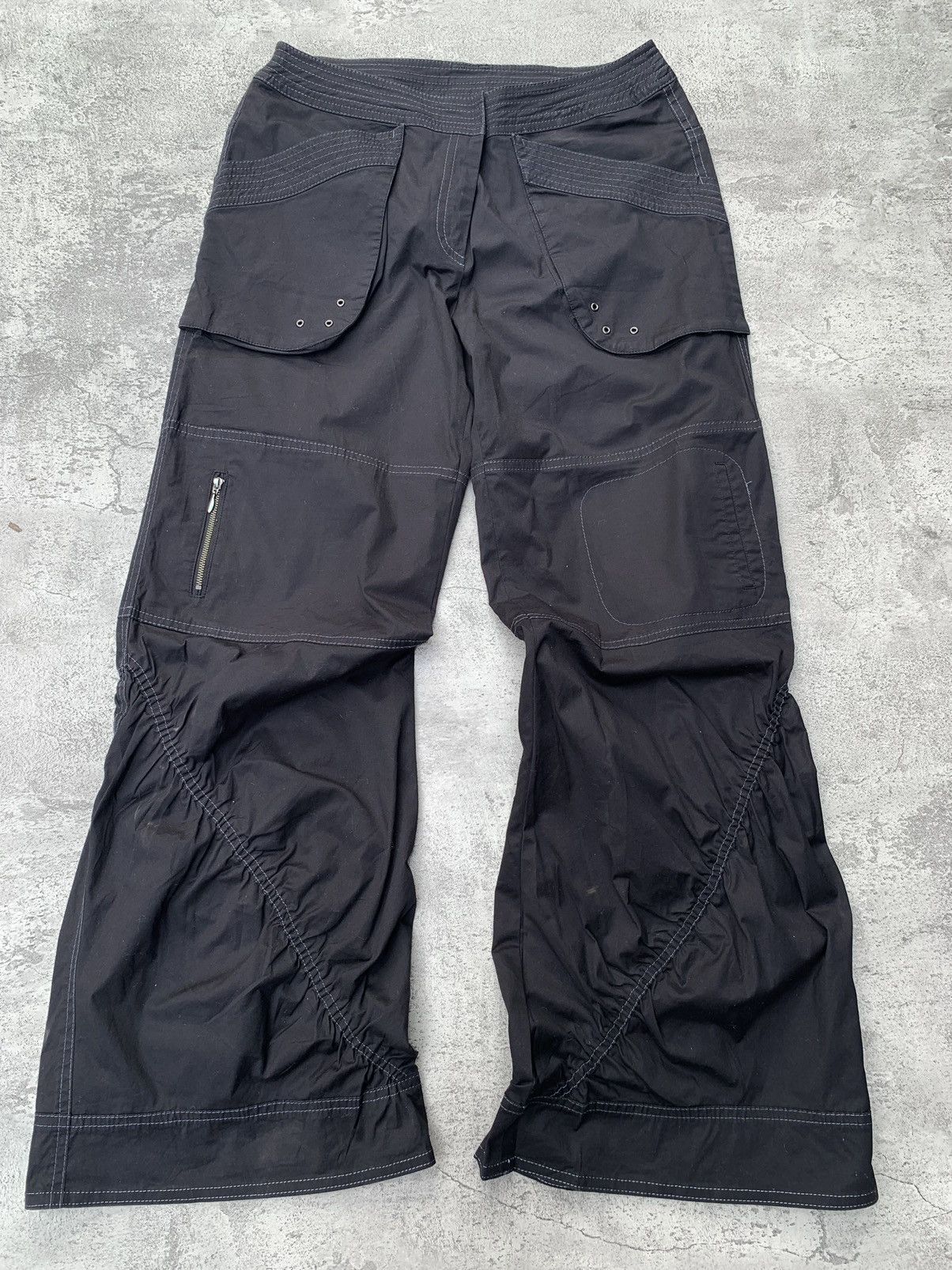 Japanese Brand +RICO HIROKO BIS wideleg flare pants Size US 27 - 1 Thumbnail