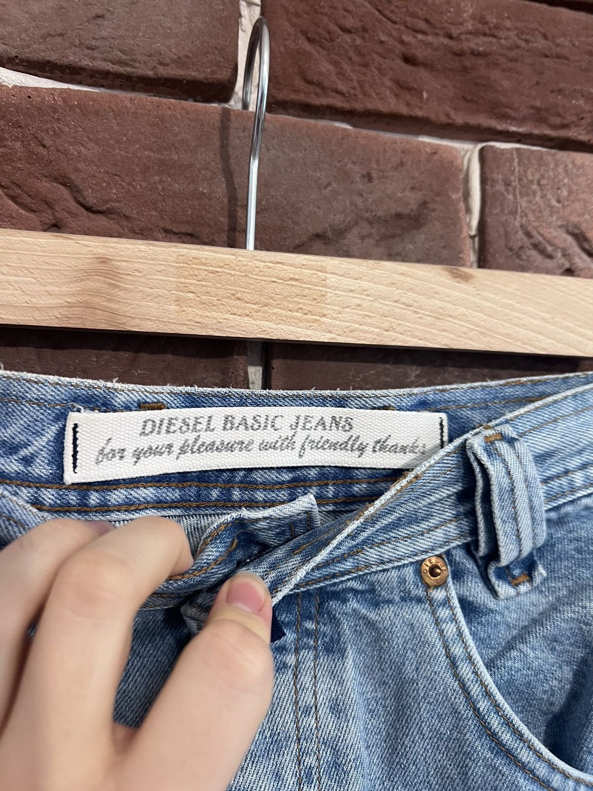 Diesel Vintage 90s Diesel Baggy Skate Denim Pant Perfect Blue Hype Size US 34 / EU 50 - 6 Thumbnail