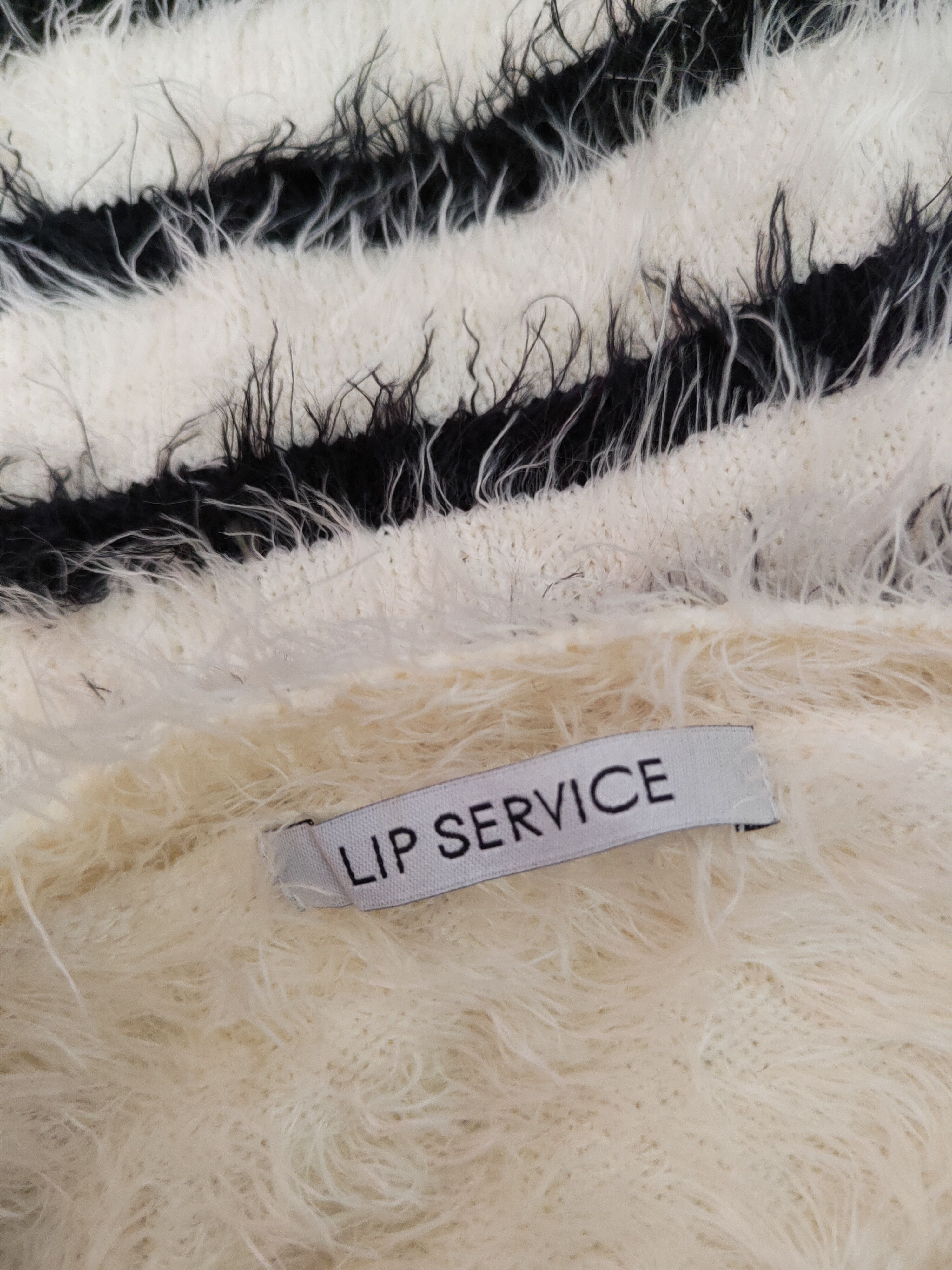 Homespun Knitwear × Japanese Brand × Lip Service Lip Service Black Shag Shaggy Fur Mohair Knitwear #S1906 Size M / US 6-8 / IT 42-44 - 12 Thumbnail