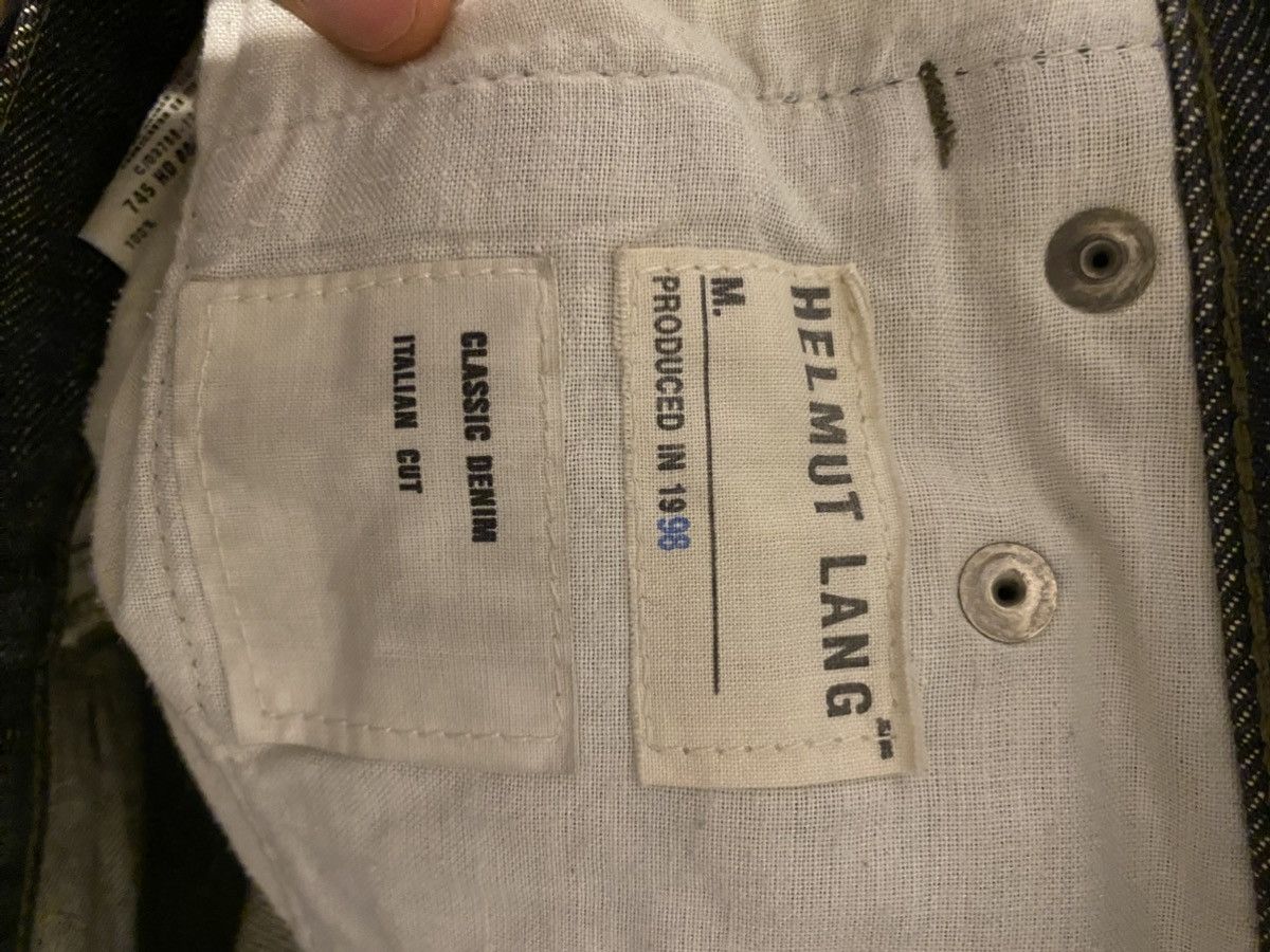 Helmut Lang 1998 classic denim italian cut raw denim Size US 31 - 17 Thumbnail