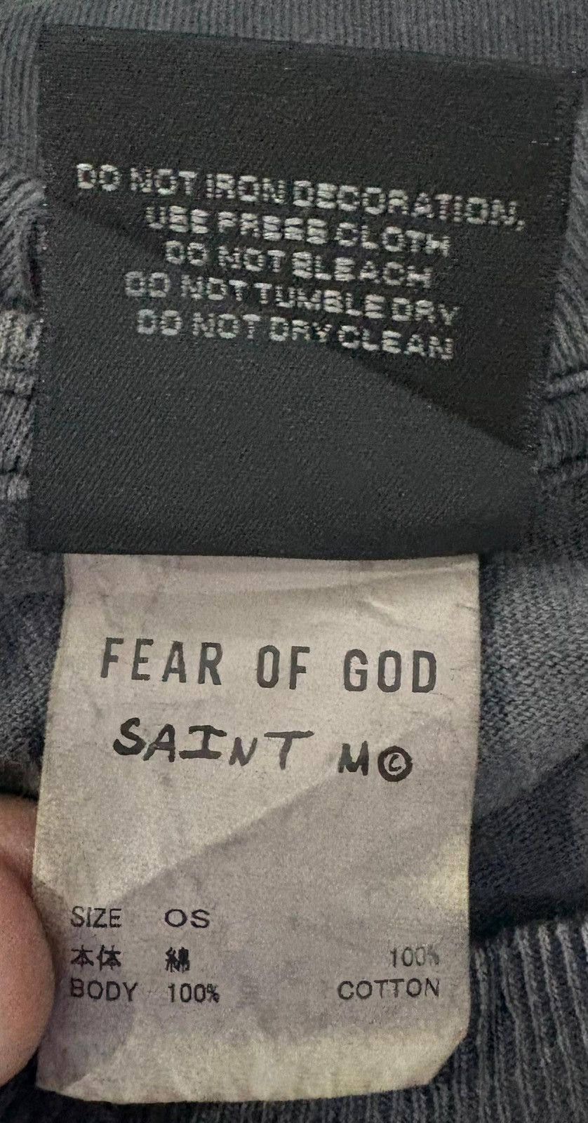 Fear of God × Saint Michael Fear of God X Saint Michael Eternal Tshirt Size US L / EU 52-54 / 3 - 9 Thumbnail