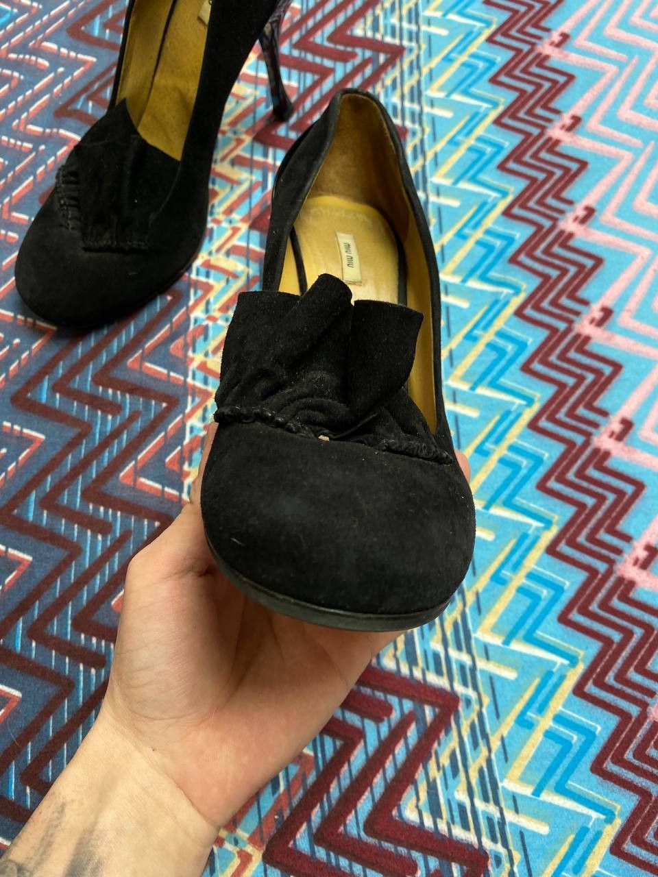 Miu Miu MIU MIU 00s SUEDE TURQUOISE FANCY PUMPS Size US 8 / IT 38 - 18 Thumbnail