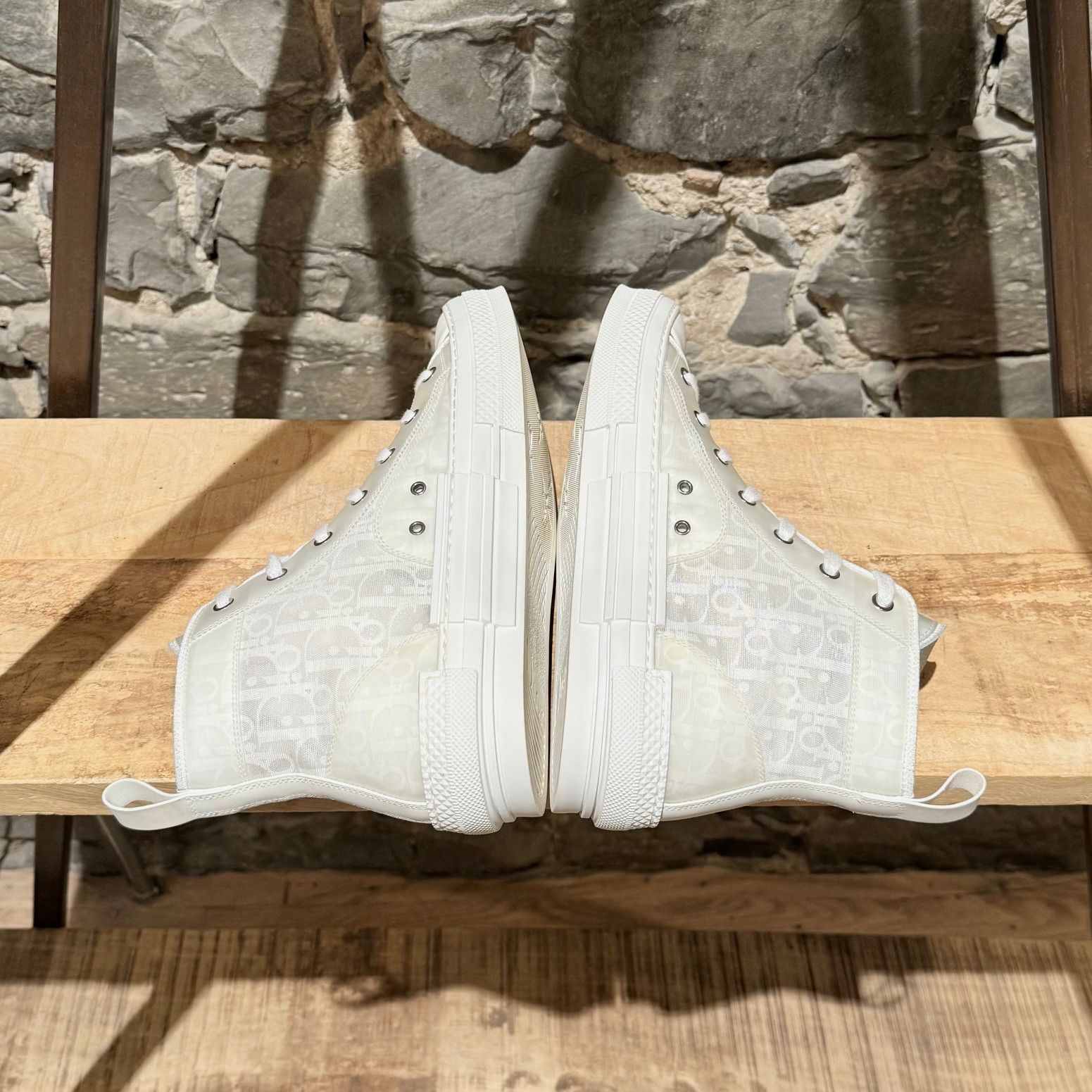 Dior Dior B23 White Transparent Oblique High-top Sneakers Size US 9 / EU 42 - 7 Thumbnail